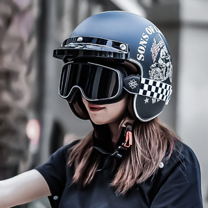 Abd DOT sertifikalı için Harley Davidson Retro Cafe Racer Motobike kask yeni durum ABS temel motosiklet sürme aksesuarları
