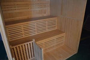 Sauna interior tradicional de madera de 3 personas de las ventas calientes de Smartmak con el sistema de control informático - Product Image 4