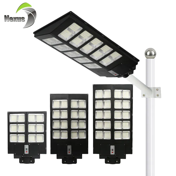 Lampu Jalan Tenaga Surya, Lampu Jalan Semua Dalam Satu Led, Tahan Air IP65 Luar Ruangan ABS 300Watt 400Watt 500Watt