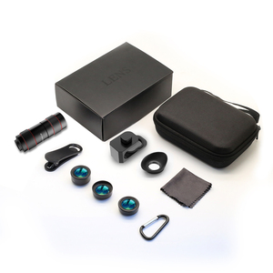 最新のガジェット4in1電話レンズキット魚眼広角マクロ18XHD望遠ズームレンズforiPhone 11 Pro for Mobile Phone - Product Image 4