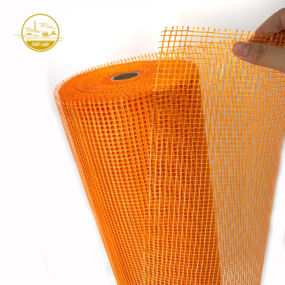 Rete in fibra di vetro arancione per coperture arancioni ad alta rigidità