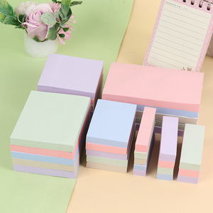 Venta al por mayor de varios tamaños de colores reutilizables Oficina Útiles escolares Notas adhesivas con logotipo Dejar un mensaje Bloc de notas - Product Image 3