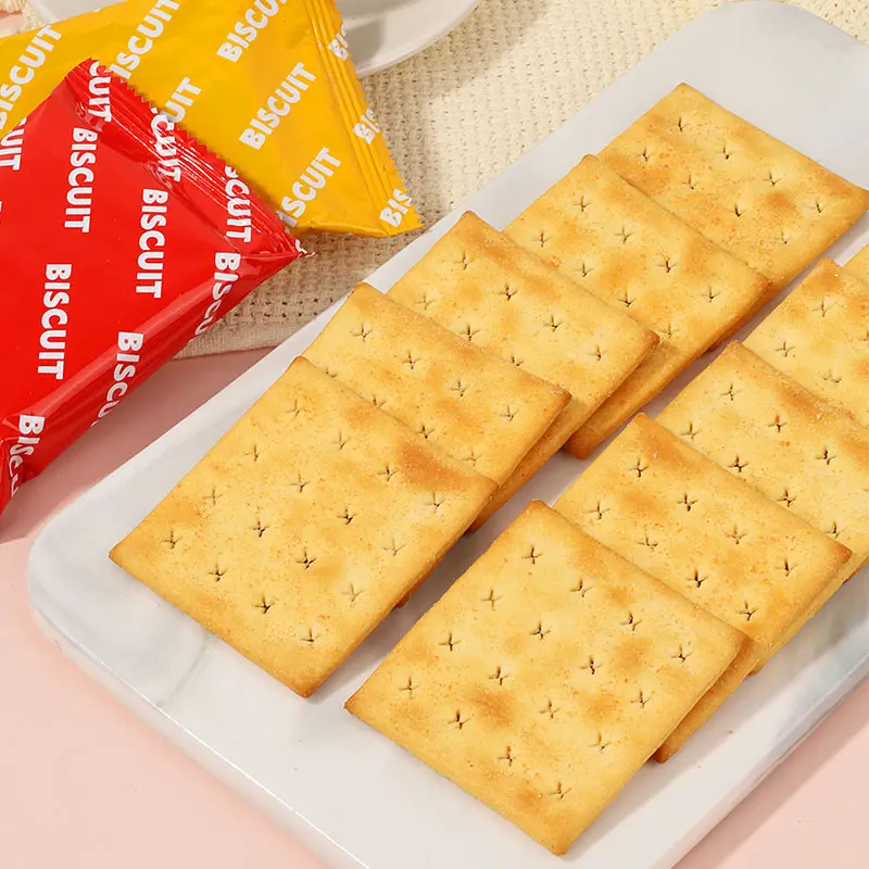 Nhà Sản Xuất Chuyên Nghiệp Cung Cấp Cracker 300G Cà Chua Soda Cookie Năng Lượng Cao Bánh Quy Nhập Khẩu Bánh Quy