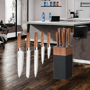 Nhà Bếp 5-Mảnh Dao Thiết Lập Với Khối Gỗ Chuyên Nghiệp Sharp 5 Mảnh Dao Nhà Bếp Thiết Lập - Product Image 3