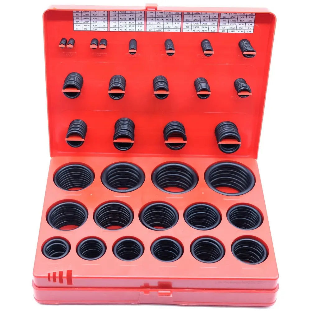 AS568 Standard ORing Service Kit 30 Tamaños 382 Pcs ORing Replacement Box Set Mejor Calidad Fabricante de Tailandia