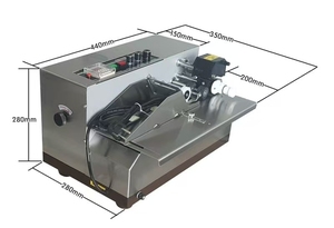 Automatische feste Tinten strahl walze Datum Chargen nummer Druck Codierung Codierer Maschine Edelstahl lackierte Eisens chale