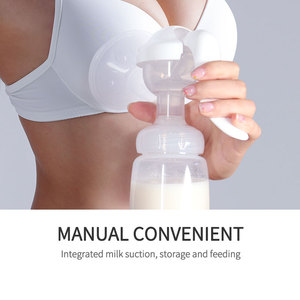 Хит продаж, белый молокоотсос для беременных, без БПА, ручной молокоотсос для беременных женщин, силиконовый молокоотсос для грудного вскармливания - Product Image 6
