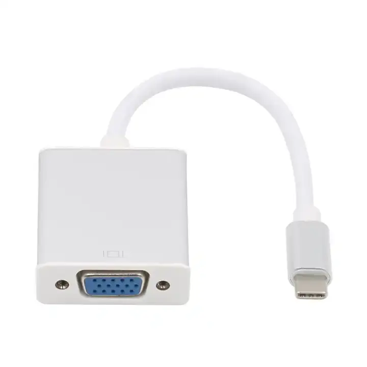 Adattatore VGA tipo-C a VGA adattatore USB 3.1 tipo C maschio a VGA femmina convertitore per MacBook Pro cavi Audio