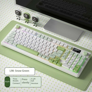 HOT Selling L98 Wired RGB High-value Three-mode <strong>Keyboard</strong> Competitive Game Office Typing <strong>Wireless</strong> Membrane Silent <strong>Keyboard</strong> - Product Image 5