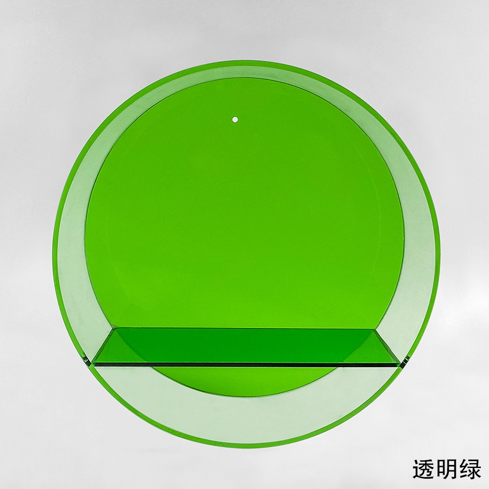 Boîte de présentation ronde-vert transparent 2092-252510cm