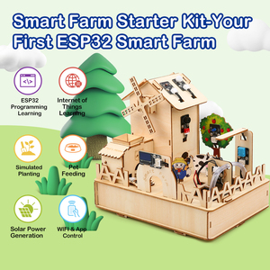 ACEBOTT fai da te Smart Farm Starter Kit per Arduino Robot stelo Starter IoT automazione progetti a vapore in legno casa per ESP32 - Product Image 3