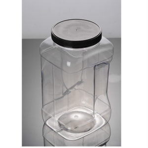 1 galon plastik kavanoz konteyner kolu 3400ml/3500ml kapasiteli şeker çerezler şeker çikolata aperatifler salata bebek maması Pizza depolama - Product Image 1