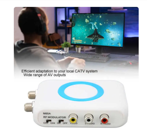 新型NTSC RCA至射频调制器支持视听输出专业高清甚高频解调器转换器，用于有线电视系统数字射频调制器 - Product Image 5