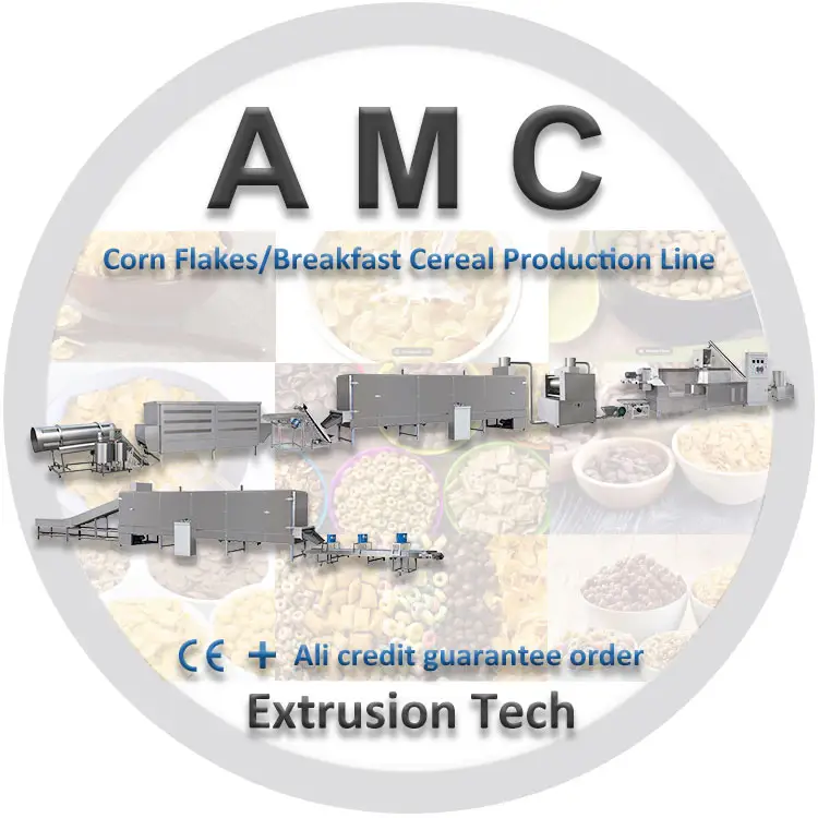 Americhi máquina de produção cereal pequeno-almoço + flocos de milho