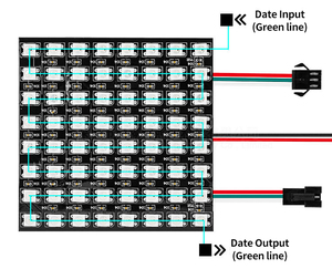 Tcwin WS2812B RGB 5050SMD LED Programmierter Panel-Bildschirm Digital 8x8 64 Pixel Individuell adressierbare volle Traum farbe für Arduino LED Pro max - Product Image 5