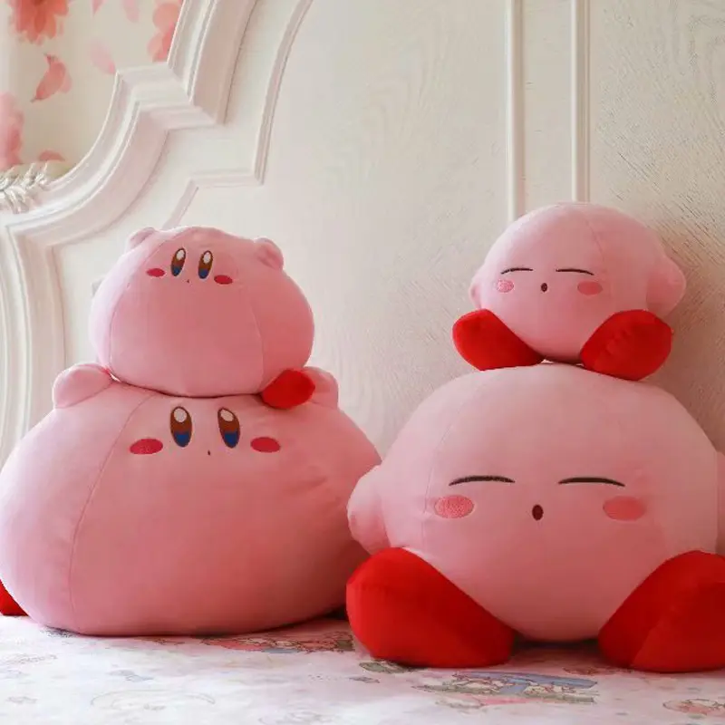 Nintendo Star Kirby - Bolsa de pelúcia japonesa para bebês, porta-chaves com pingente de desenho animado, chinelo fofo para casa, máscara de bolso para os olhos