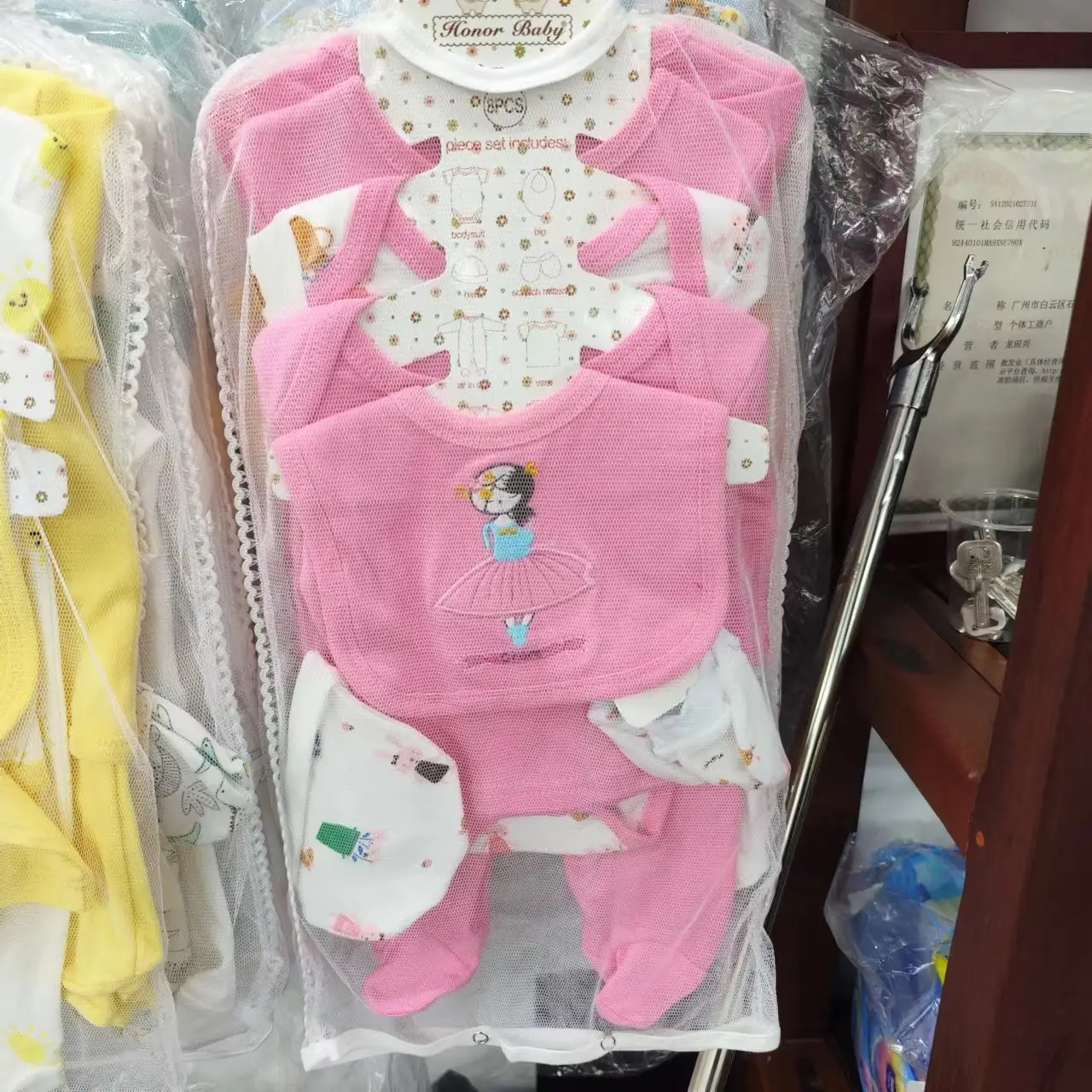 Penjualan Terbaik onesie bayi baru lahir lengan panjang dan musim gugur bayi lengan panjang penutup bayi onesie 8 buah pakaian craw