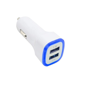 5V 1A发光二极管车载充电器双Usb车载充电器车载便携式电源适配器，适用于所有智能手机 - Product Image 2