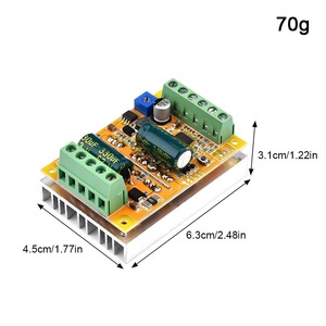 DC 6.5-50V3フェースブラシレスDCモーターコントロールボードBLDCモータードライバーレギュレーター380WPWM信号デューティーサイクル