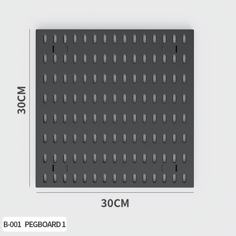 Tablero perforado negro 1 30*30cm