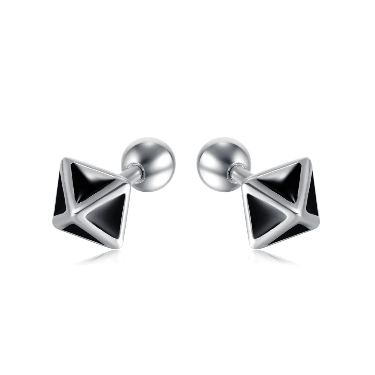 트렌드 럭셔리 심플 실버 스테인레스 스틸 남성 귀걸이 두바이 골드 귀걸이 탑 디자인 보석 도매