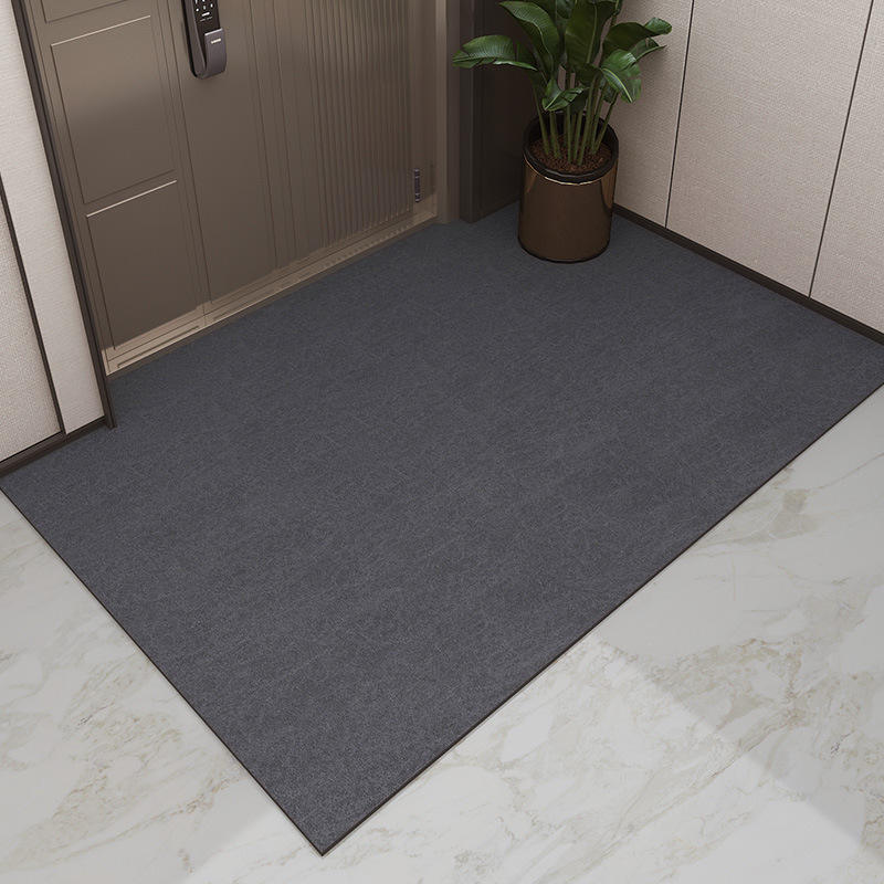 Paillasson en velours coloré - Bleu marine minimaliste