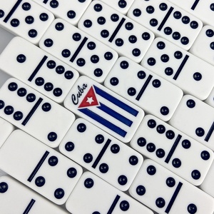 Bán Sỉ Cardinal Cuban Dominos Bộ Đôi 9 9 Domino Màu Đen Chấm Khắc Logo Đóng Gói Trong Hộp Gỗ Số Lượng Lớn Để Chơi Trò Chơi Trên Bàn - Product Image 6