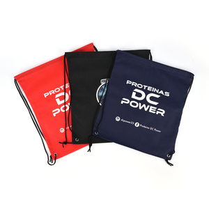 Logotipo personalizado Sublimación Bolsa promocional con cordón Reutilizable No tejido Tienda y mercado Mochila Dibujar bolsas de cuerda - Product Image 6