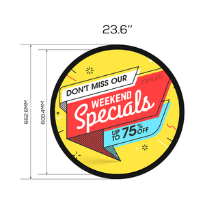 23.6 Inch Circular TFT <strong>LCD</strong> Advertising Screen Indoor Digital Signage <strong>Display</strong> with SDK Media Metal Case and Animation <strong>Function</strong> - Product Image 1