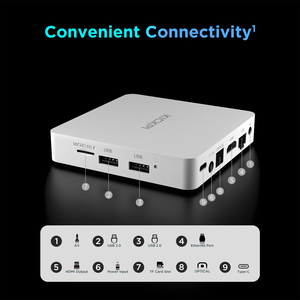 Mới phổ biến Trắng Google chứng nhận Amlogic s905y4 Android 11 4k media player Android ATV Box kickpi KP1 - Product Image 4