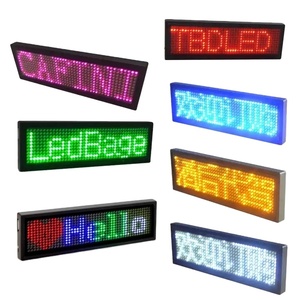 Smart APP Control Mini <strong>Led</strong> Running Message Display Tag Digital Flashing Light up <strong>Led</strong> Name Badge - Product Image 2