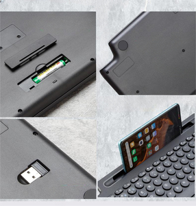 Touchpad inalámbrico magnético Bluetooths Keyboard Soporte incorporado Control de medios fácil para tableta de oficina/teléfono/computadora portátil - Product Image 3