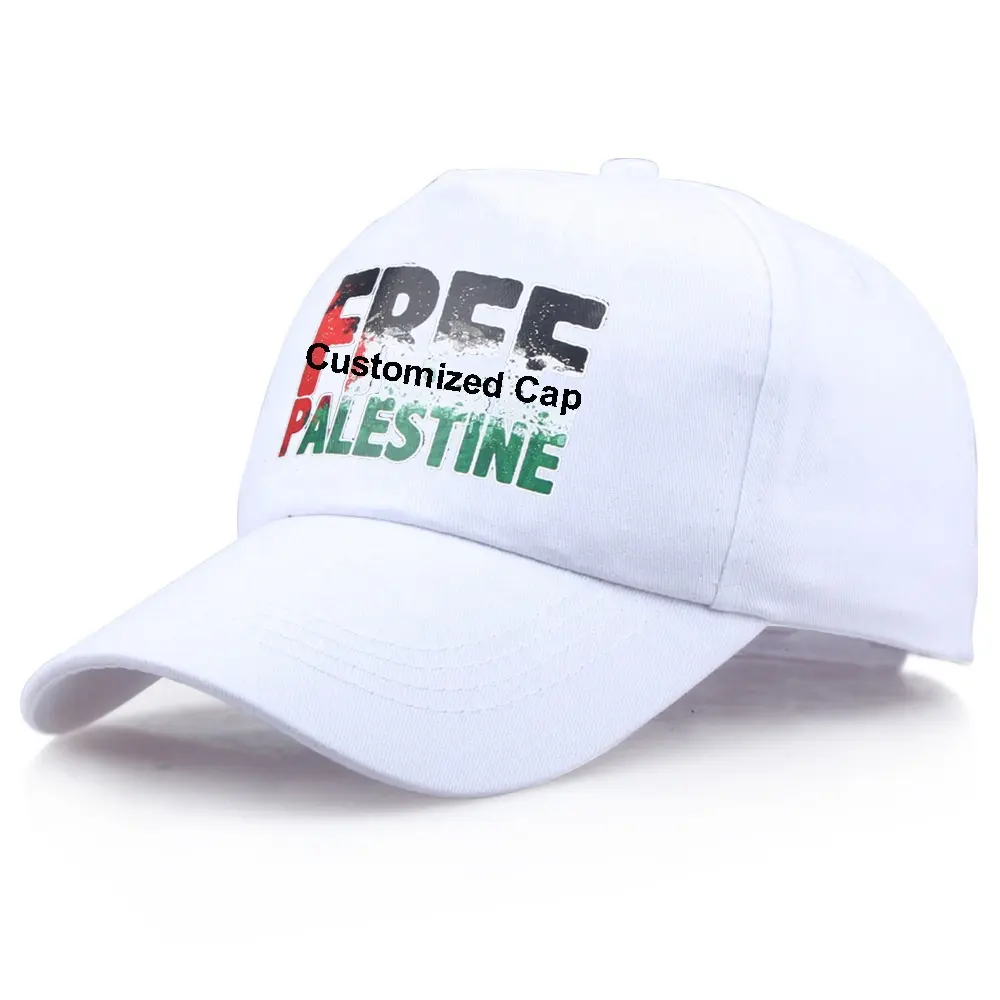 Gorras originales Snapback de 6 paneles al por mayor, gorras personalizadas en blanco con logotipo de color sólido parasol, gorras de béisbol palestinas sin bandera