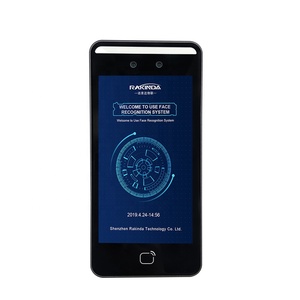 5.0インチAI顔認識時間出席アクセス制御システム指紋従業員時間時計フェイスダイナミック - Product Image 1