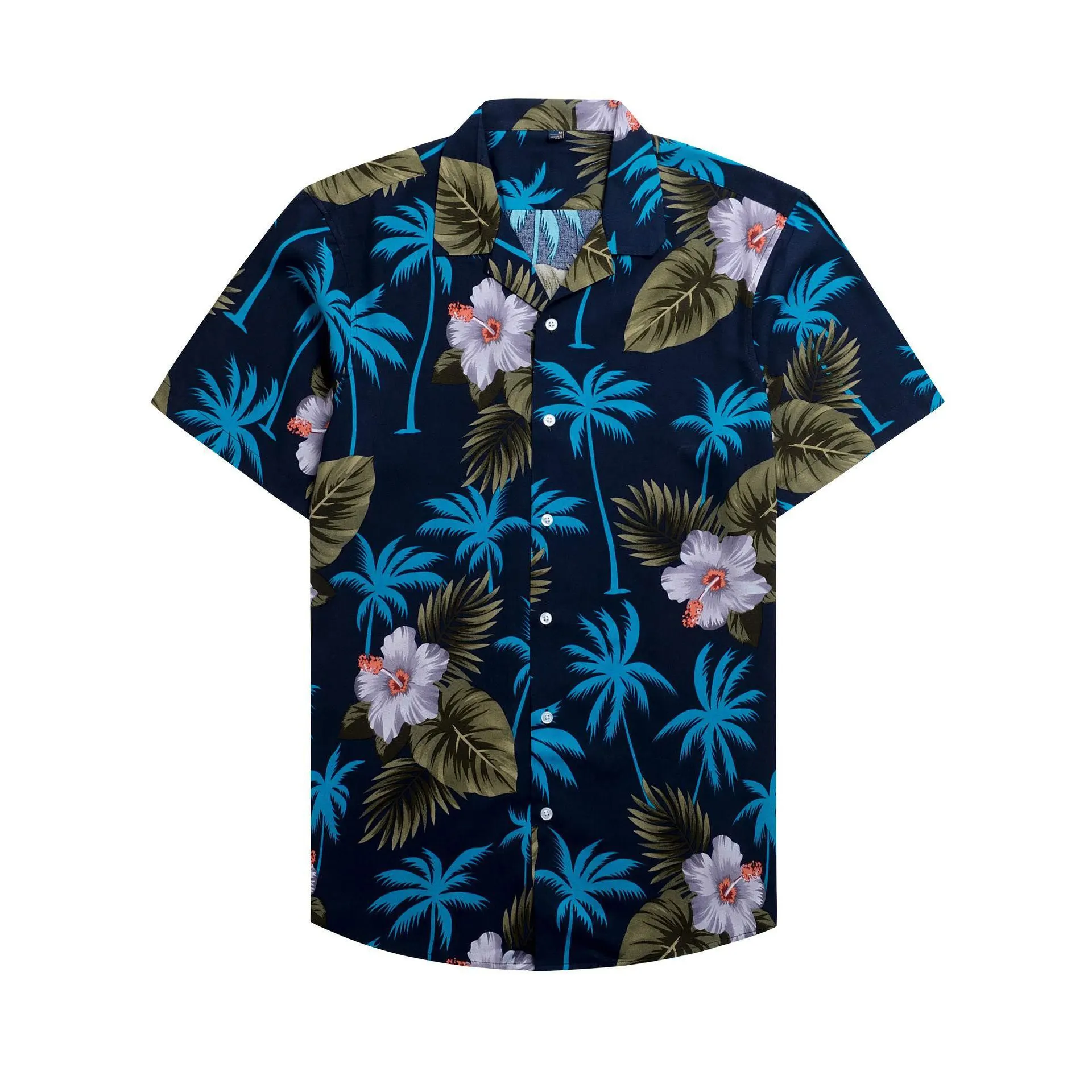 2023 fabrika özel tasarımcı yaz erkekler için erkekler's baskılı Hawaii rahat plaj gömlek