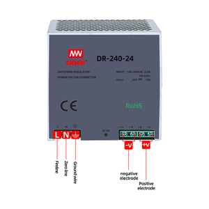 Din Rail DR-240W chuyển mạch cung cấp điện AC để DC đầu ra, được sử dụng cho LED Strip SMPS công nghiệp dễ dàng cài đặt tiết kiệm không gian 24V - Product Image 4