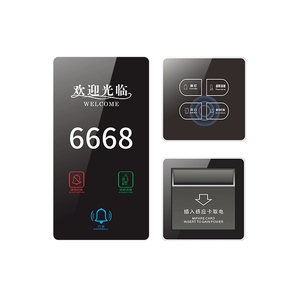 Smart Hotel Solutions Retro 12V/110V 40A Max. Strom ABS Türklingel system Schalter Backup-Systeme für den Hotel gebrauch IP66 Touch Panel - Product Image 3