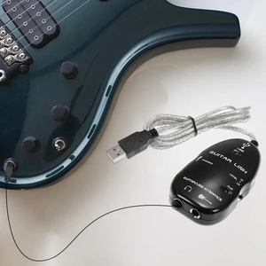 Cable de efectos de guitarra USB Cable de enlace Cable de interfaz Enlace de guitarra Enlace de interfaz Adaptador de guitarra de audio para PC - Product Image 3