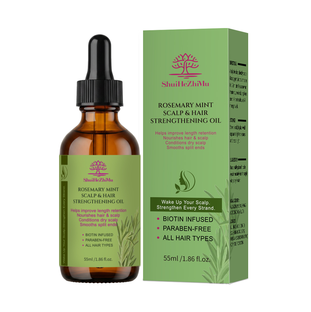 HUILE DE CROISSANCE CAPILLAIRE ROMARIN ET MENTHE 55ml