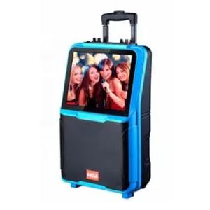 Sistema inteligente Android con pantalla táctil de 14 pulgadas con Bluetooth WIFI Video multifunción Trolley Speaker para presentación audiovisual - Product Image 1