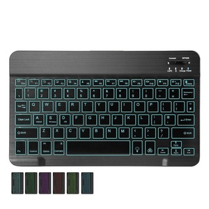 Tastiera RGB BT tastiera Wireless spagnola russa tastiere in gomma tastiere RGB ricaricabili per Laptop telefono ipad - Product Image 3