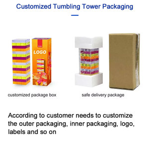 Individuelles Guangdong Acryl Lucite Baustein Brettspiel Klassisches Acryl Wackelturm-Spielset - Product Image 2