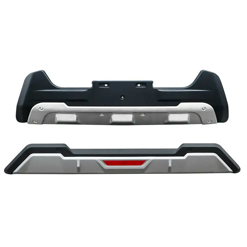 Use For Japanese Car Fortuner 2016-2021 Front + Rear Bumper Diffuser Guard Skid Plate Car Modification Accessories