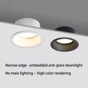 LED Household Narrow Side Downlight Embedded Non-main Lighting Ultra-thin Spot <strong>Light</strong> Tricolor Dimming Anti-glare Ceiling <strong>Light</strong> - Product Image 6
