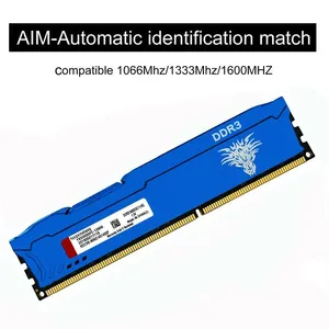Blaues DDR3 RAM 8 GB 1600 MHz 1866 MHz 240 Pin CL11 DIMMPC3-12800 PC Desktop-RAM Speicher 1,5 V Speicher für Computerteile
