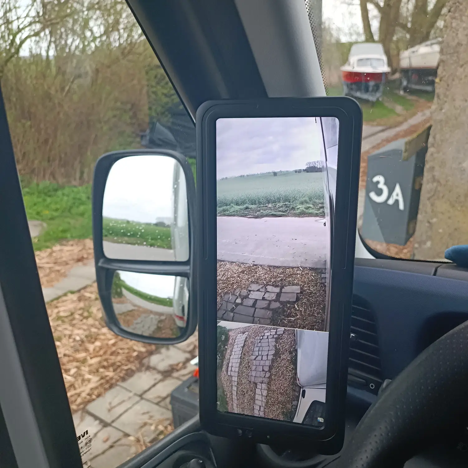 Rexxis Harga terbaik Monitor spion mobil titik buta kamera spion pria cermin Bus truk tampilan samping cermin