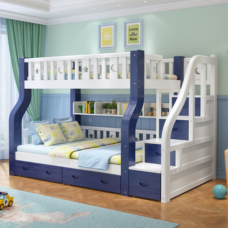 Children's bed set (including top and bottom parts)