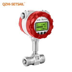 Turbine Flowmeter Liquid Water Tap <strong>Flow</strong> Meters SS304 316L Digital Display 4-20mA RS485 <strong>Pulse</strong> Equivalent <strong>Output</strong> <strong>Flow</strong> <strong>Sensor</strong> - Product Image 1