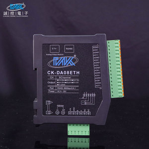 Módulos PLC de salida analógica de 12 bits y 8 vías, Protocolo multisistema Modbus Tcp, Ethernet, producto de entrada y salida remota