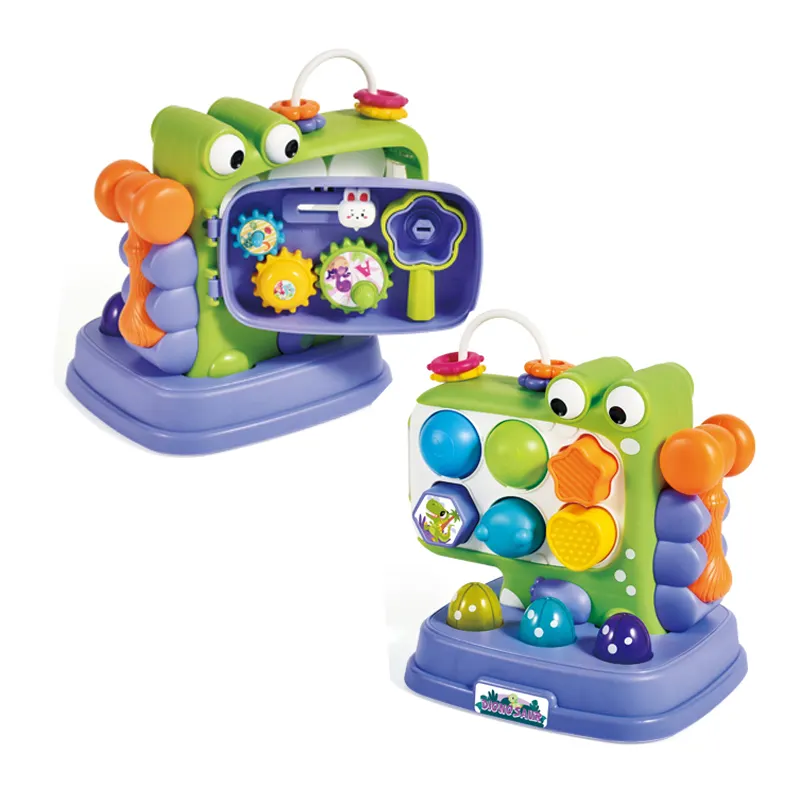 Consola de juegos multifuncional Educativo lindo Dinosaurio de juguete juguetes para bebés hacer un juguete topo con luz y música para niños